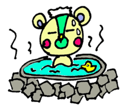 bear's name is makuu sticker #2192469