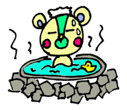 bear's name is makuu sticker #2192469