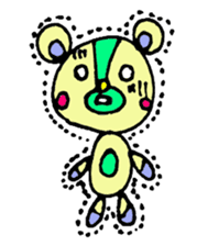 bear's name is makuu sticker #2192472