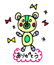 bear's name is makuu sticker #2192477