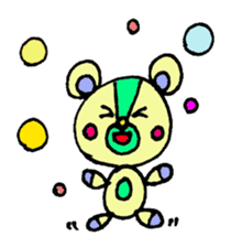 bear's name is makuu sticker #2192479
