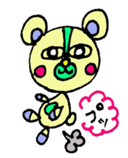 bear's name is makuu sticker #2192480
