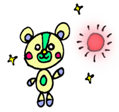 bear's name is makuu sticker #2192482