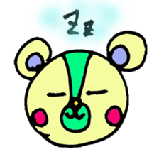 bear's name is makuu sticker #2192493