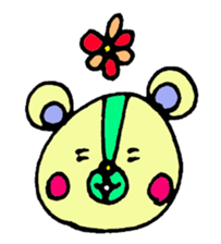 bear's name is makuu sticker #2192497