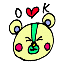 bear's name is makuu sticker #2192502
