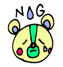 bear's name is makuu sticker #2192503