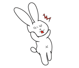 The characters of a lovely rabbit sticker #2192590