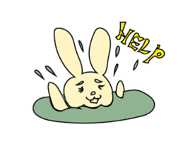 The characters of a lovely rabbit sticker #2192598