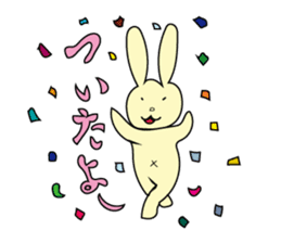 The characters of a lovely rabbit sticker #2192599