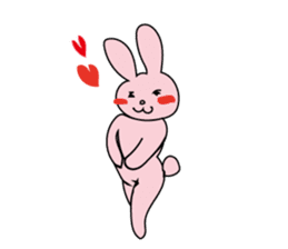 The characters of a lovely rabbit sticker #2192602