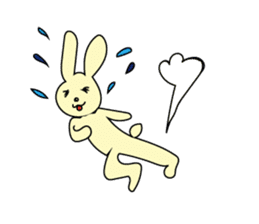 The characters of a lovely rabbit sticker #2192611