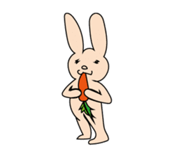 The characters of a lovely rabbit sticker #2192623