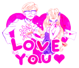 PALE FACE BOY and LIL' DEVIL GIRL sticker #2193104