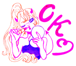 PALE FACE BOY and LIL' DEVIL GIRL sticker #2193108