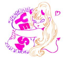 PALE FACE BOY and LIL' DEVIL GIRL sticker #2193110