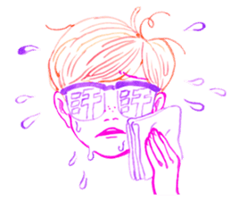 PALE FACE BOY and LIL' DEVIL GIRL sticker #2193121