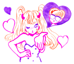 PALE FACE BOY and LIL' DEVIL GIRL sticker #2193129