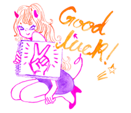 PALE FACE BOY and LIL' DEVIL GIRL sticker #2193142