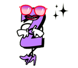 Number character sticker sticker #2193505