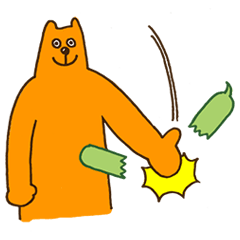 Bear and speech bubble