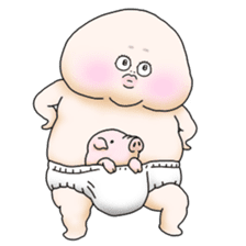 Plump plump ! Moonchi-Kun 2 sticker #2195151