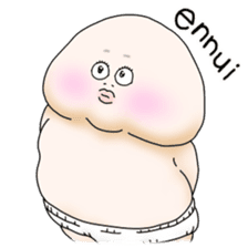 Plump plump ! Moonchi-Kun 2 sticker #2195164