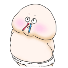 Plump plump ! Moonchi-Kun 2 sticker #2195165