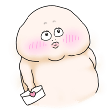 Plump plump ! Moonchi-Kun 2 sticker #2195167