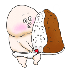 Plump plump ! Moonchi-Kun 2 sticker #2195170