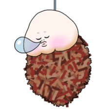 Plump plump ! Moonchi-Kun 2 sticker #2195171