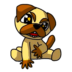 pretty pug (Only illustration )