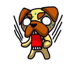 pretty pug (Only illustration ) sticker #2195908