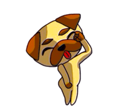 pretty pug (Only illustration ) sticker #2195912