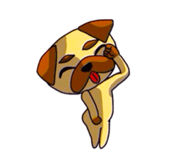 pretty pug (Only illustration ) sticker #2195912