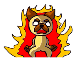 pretty pug (Only illustration ) sticker #2195917