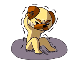 pretty pug (Only illustration ) sticker #2195920