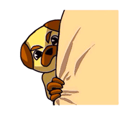 pretty pug (Only illustration ) sticker #2195922