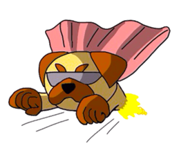 pretty pug (Only illustration ) sticker #2195933