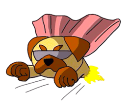 pretty pug (Only illustration ) sticker #2195933