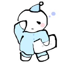 Speech bubble boy sticker #2196001