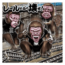 Three monkeys sticker #2196306