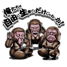 Three monkeys sticker #2196322