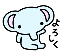 pretty elephant sticker #2197147