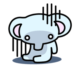 pretty elephant sticker #2197161