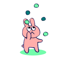 'IRO-USAGI' Colorful Bunny sticker #2197881