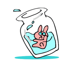 'IRO-USAGI' Colorful Bunny sticker #2197885