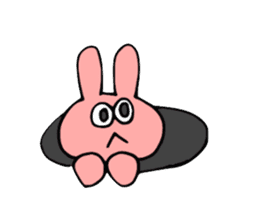 'IRO-USAGI' Colorful Bunny sticker #2197889