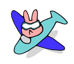 'IRO-USAGI' Colorful Bunny sticker #2197893