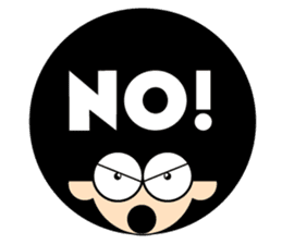 Morgan With The Afro Hair sticker #2198065